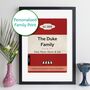 Family Print Personalised Book Cover Gift, thumbnail 1 of 12