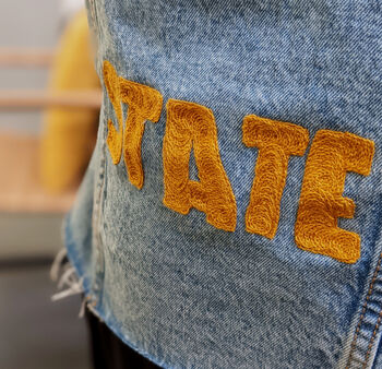 The Sunshine State Chainstitch Embroidered Denim Jacket, 5 of 5