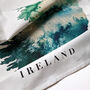 Ireland Watercolour Map Cotton Tea Towel, thumbnail 2 of 8