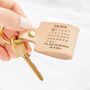 Personalised Leather 'Day You Became My…' Keyring, thumbnail 3 of 6