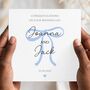 Personalised Mr And Mrs Wedding Card, On Your Wedding Day Bow Card, thumbnail 2 of 5