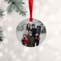 Personalised Round Photo Christmas Ornament, thumbnail 1 of 2