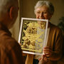Personalised Golden Anniversary Papercut, thumbnail 1 of 6