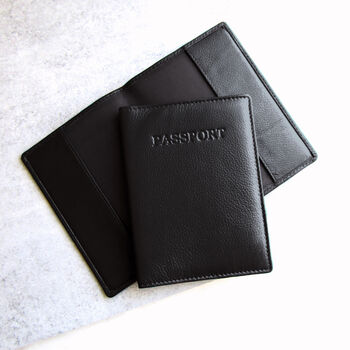Personalised Rfid Leather Passport Cover, 6 of 6