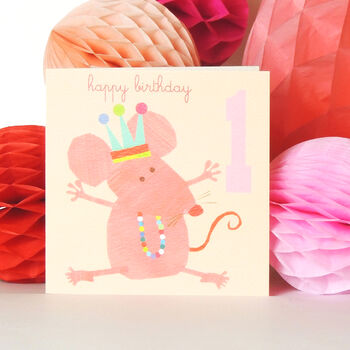 Mouse 1st Birthday Card, 5 of 5