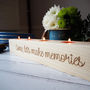 Personalised Wooden Candle Holder, thumbnail 8 of 8