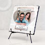Congratulations Personalised Rock Photo Slate Couples Engagement Gift, thumbnail 1 of 6