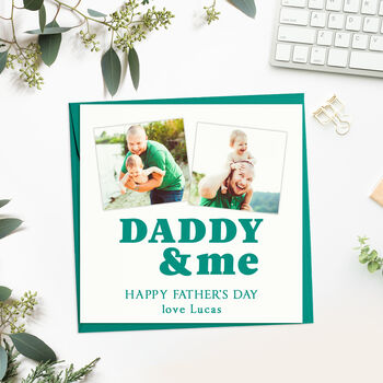 Personalised Fathers Day Photo Card, 5 of 9