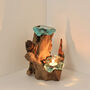Molten Glass Double Tealight Candle Holder, thumbnail 5 of 9