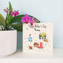 Floral Garden And Wellies Mother's Day Card, thumbnail 6 of 6