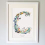 Personalised A To I Pastel Wildlife Letter Print, thumbnail 10 of 12