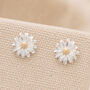 7mm Sterling Silver Daisy Stud Earrings, thumbnail 1 of 6