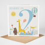 Safari Parade 2nd Birthday Card For Boy, thumbnail 1 of 5