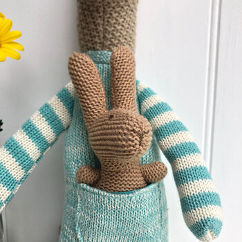Knitted Kangaroo Soft Toy, 2 of 4