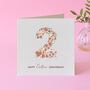 Love Hearts Cotton 2nd Anniversary Card, thumbnail 2 of 2