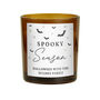 Personalised Spooky Amber Glass Candle, thumbnail 5 of 5
