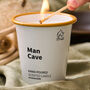 Personalised Man Cave Father's Day Enamel Candle, thumbnail 1 of 6