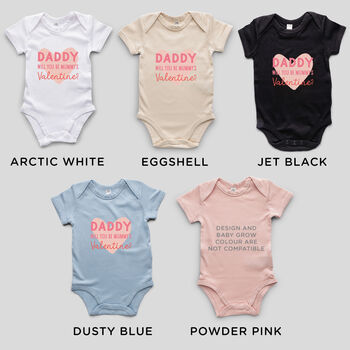 Daddy Will You Be Mummy’s Valentine Baby Grow, 3 of 5