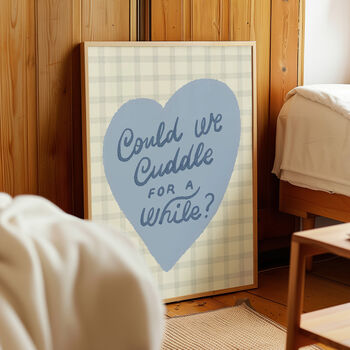 Could We Cuddle Print, Nursery Print, Bedroom Art, 4 of 12