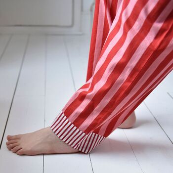 Pink And Red Lobster Cotton Pyjamas, 5 of 6