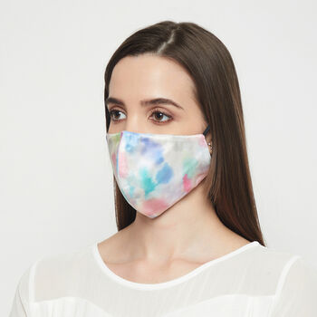 Multicolour Silk Face Mask With Lanyard, 3 of 6