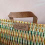 Colourful Reed Shopper Basket, thumbnail 3 of 3