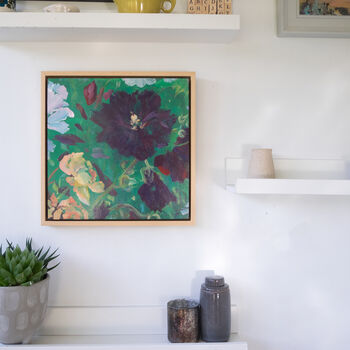 Framed 'Deep Summer' Floral Painting, 4 of 4