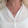The Trio Star Point Smokey Quartz Necklace, thumbnail 2 of 7