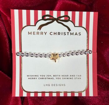 Merry Christmas Star Bracelet, 2 of 2