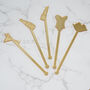 Set Of Five Hen Party Cocktail Drink Stirrers, thumbnail 2 of 4