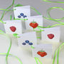 Gift Tags With Strawberry, Raspberry And Blueberries, thumbnail 5 of 6