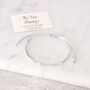 Sterling Silver 'Be You Always' Morse Code Bracelet, thumbnail 5 of 7