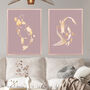 Gold Koi Karp Fish Wall Art Print Pisces Birthday Gift, thumbnail 2 of 5