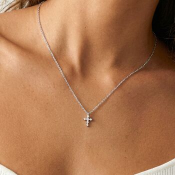 Gold Or Silver Cross Necklace, 6 of 6
