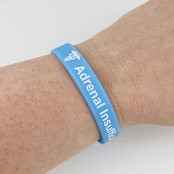 Adrenal Insufficiency Silicone Medical Alert Wristband, 3 of 8