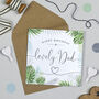 Palm Leaf 'Lovely Dad' Birthday Card, thumbnail 1 of 1