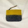 Fair Trade Handmade Felt Ombre Two Tone Zip Purse, thumbnail 5 of 12