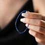 Natural Blue Agate Bracelet, thumbnail 6 of 8