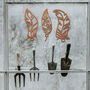 Set Of Rusty Metal Feathers Geometric Feathers Decor, thumbnail 8 of 10