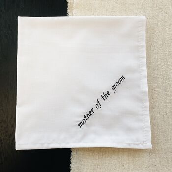 Mother Of The Bride/Groom Embroidered Handkerchief, 2 of 3