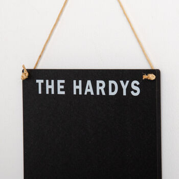 Personalised Hanging Family Chalkboard, 6 of 7