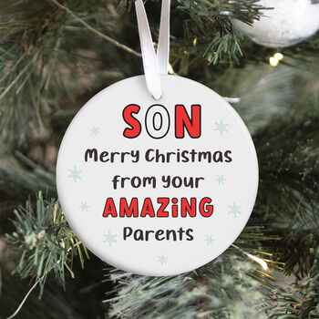 Funny Christmas Ornament Gift For Son, 3 of 7