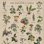 Vintage Gold Botanical Wild Food Print, thumbnail 3 of 8