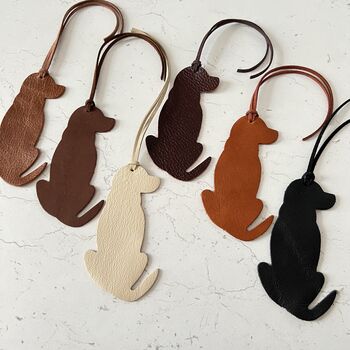 Leather Labrador Christmas Decoration / Bookmark, 2 of 9