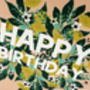 'Happy Birthday' Lemons Card, thumbnail 2 of 2