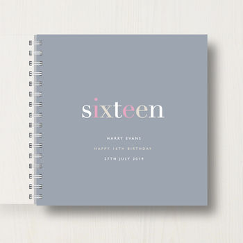 Personalised 16th Birthday Memory Book, 11 of 11