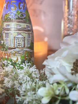 Personalised Hand Painted Wedding Venue Bottle, 8 of 8