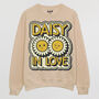 Daisy In Love Women's Slogan Sweatshirt, thumbnail 9 of 12