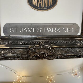 St James Park Metal Football Street Sign – Designed And Made In Britain, 2 of 9