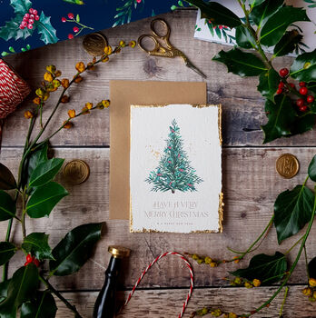 Wonderful Christmas Cotton Rag Christmas Cards, 2 of 4